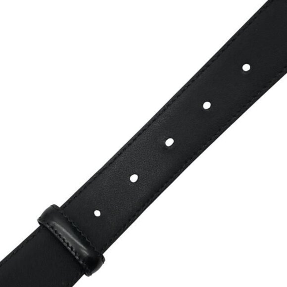 Gucci Belt Accessories Small Logo Leather Black